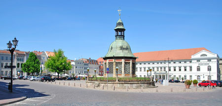 Bild vom Marktplatz in Wismar