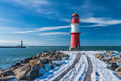 Bild von den Molentürmen in Warnemünde